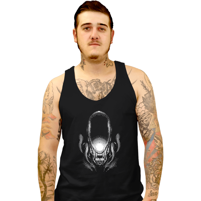Shirts Tank Top, Unisex / Small / Black Alien Head