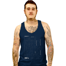 Load image into Gallery viewer, Secret_Shirts Tank Top, Unisex / Small / Navy RX 78 2 Blueprint
