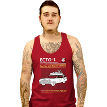 Load image into Gallery viewer, Secret_Shirts Tank Top, Unisex / Small / Red Ecto 1 Repair Manual
