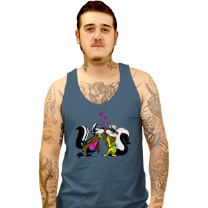 Secret_Shirts Tank Top, Unisex / Small / Indigo Blue No-Kissing