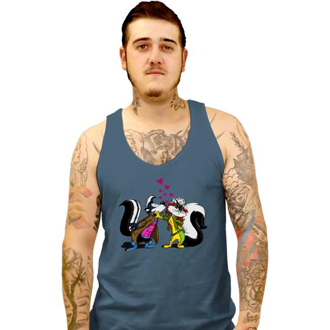 Secret_Shirts Tank Top, Unisex / Small / Indigo Blue No-Kissing