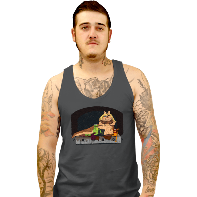 Daily_Deal_Shirts Tank Top, Unisex / Small / Charcoal Piggy The Hutt