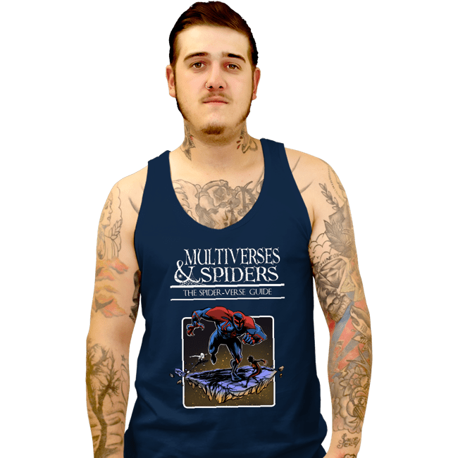 Secret_Shirts Tank Top, Unisex / Small / Navy Multiverses And Spiders