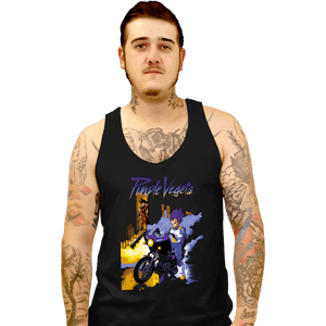 Shirts Tank Top, Unisex / Small / Black Purple Vegeta