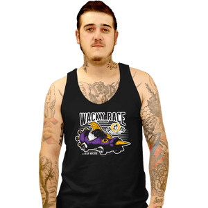 Daily_Deal_Shirts Tank Top, Unisex / Small / Black Wacky Race