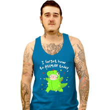Load image into Gallery viewer, Shirts Tank Top, Unisex / Small / Sapphire How To Human
