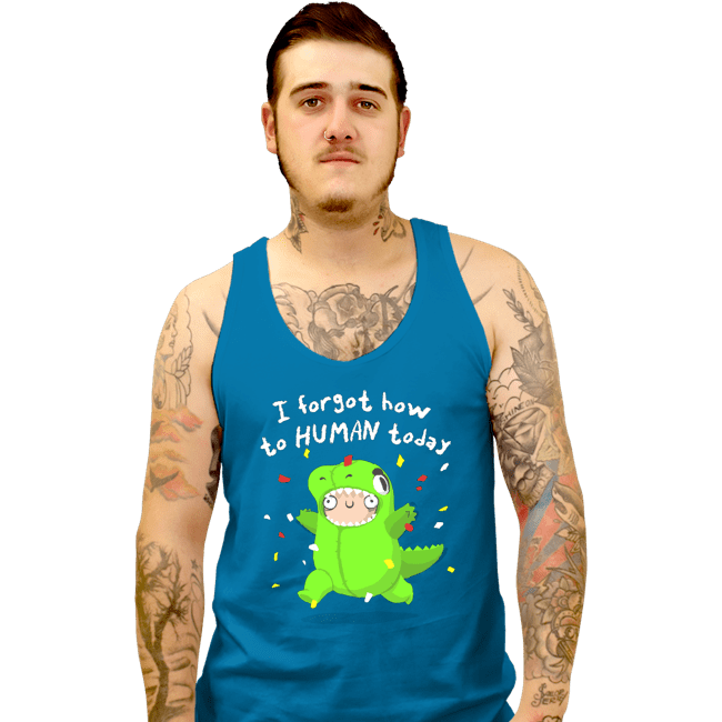 Shirts Tank Top, Unisex / Small / Sapphire How To Human