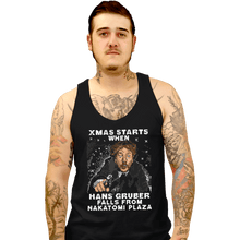 Load image into Gallery viewer, Shirts Tank Top, Unisex / Small / Black Hans Gruber Ugly Sweater
