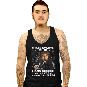 Shirts Tank Top, Unisex / Small / Black Hans Gruber Ugly Sweater