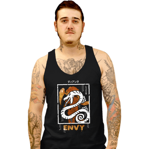 Shirts Tank Top, Unisex / Small / Black Sin of Envy Serpent