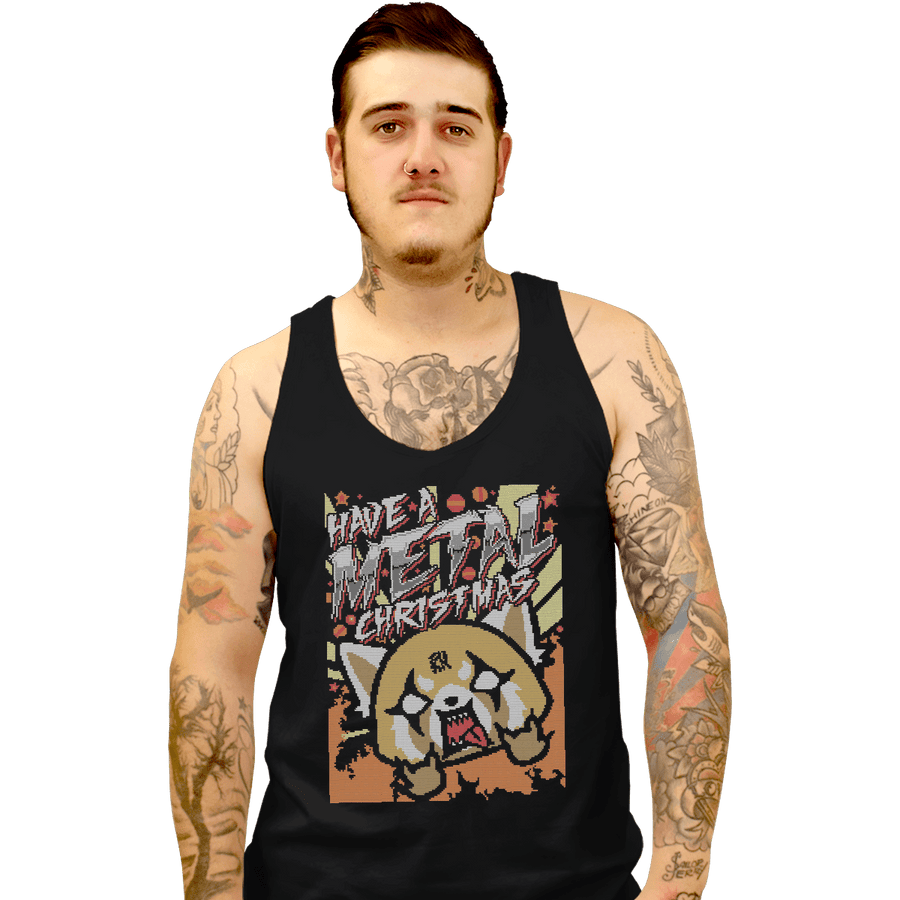 Shirts Tank Top, Unisex / Small / Black Have A Metal Christmas