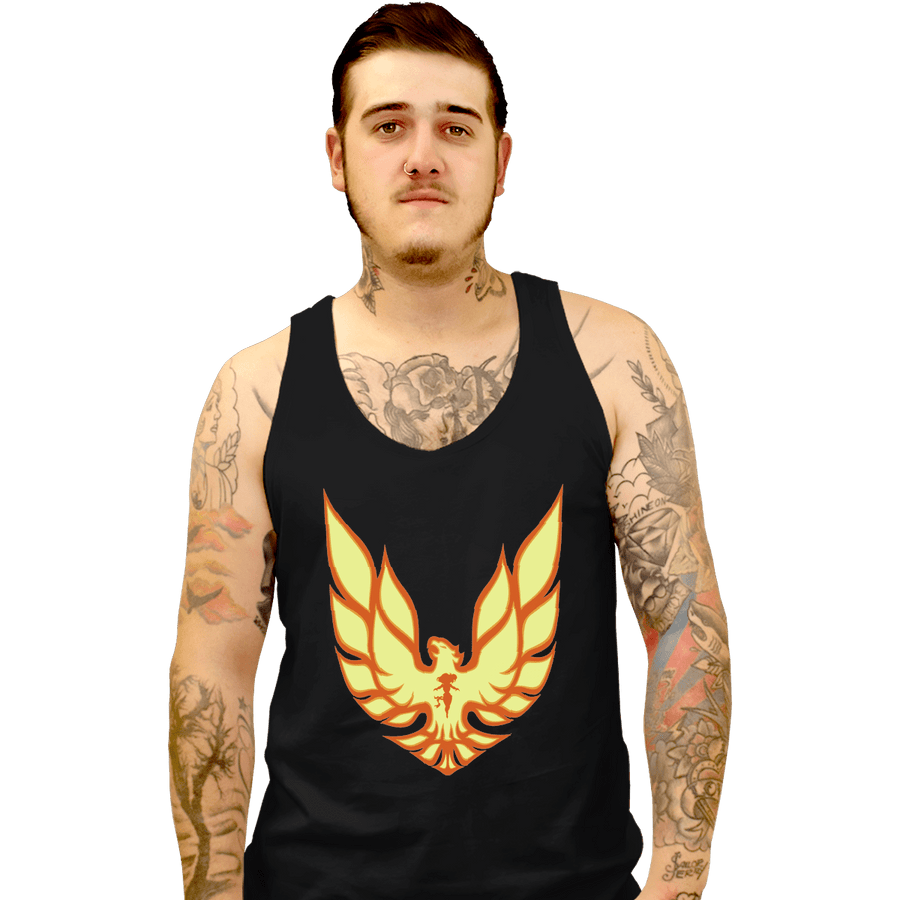 Shirts Tank Top, Unisex / Small / Black Dark Phoenix Firebird