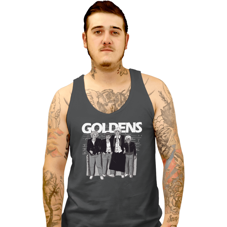 Shirts Tank Top, Unisex / Small / Charcoal Goldens