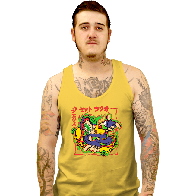 Daily_Deal_Shirts Tank Top, Unisex / Small / Gold Jet Set Adventure