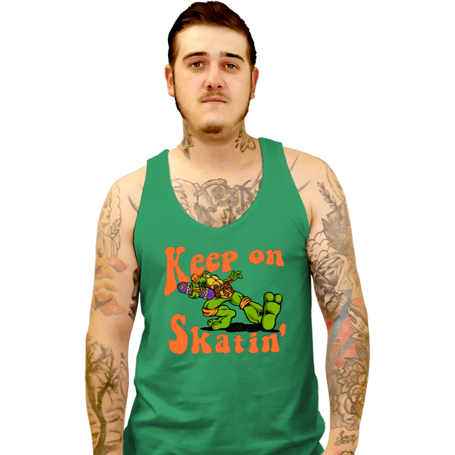 Daily_Deal_Shirts Tank Top, Unisex / Small / Sports Grey Keep On Skatin'