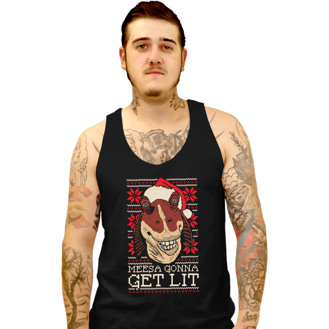 Daily_Deal_Shirts Tank Top, Unisex / Small / Black Lit Christmas