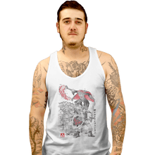 Load image into Gallery viewer, Shirts Tank Top, Unisex / Small / White Between Worlds Sumi-e
