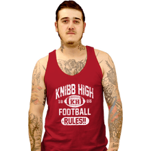 Load image into Gallery viewer, Shirts Tank Top, Unisex / Small / Red Knibb High Football Rules

