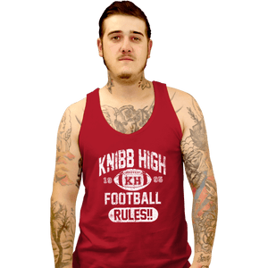 Shirts Tank Top, Unisex / Small / Red Knibb High Football Rules