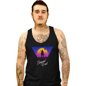 Daily_Deal_Shirts Tank Top, Unisex / Small / Black Retro Android