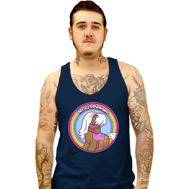 Shirts Tank Top, Unisex / Small / Navy My Li'l Pawnee