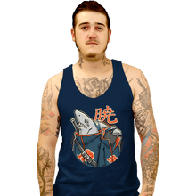 Load image into Gallery viewer, Daily_Deal_Shirts Tank Top, Unisex / Small / Navy Crow &amp; Shark
