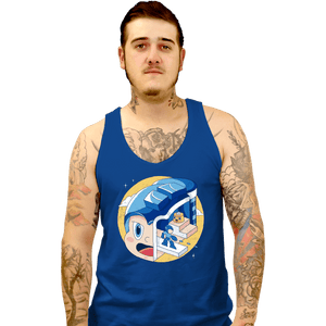 Shirts Tank Top, Unisex / Small / Royal Blue The Blue Bomber Head