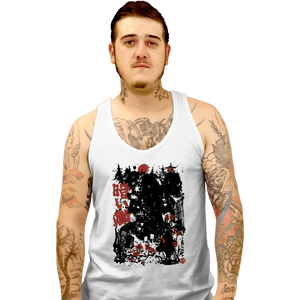 Daily_Deal_Shirts Tank Top, Unisex / Small / White Vader Shogun