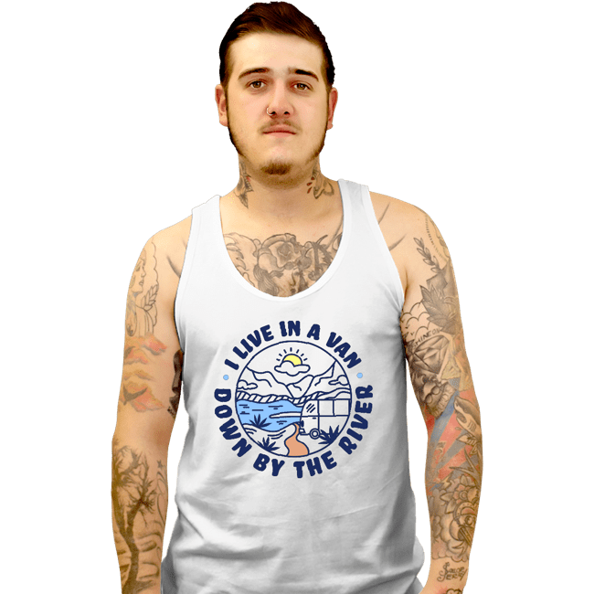 Daily_Deal_Shirts Tank Top, Unisex / Small / White Van By The River