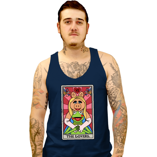 Daily_Deal_Shirts Tank Top, Unisex / Small / Navy The Lovers.