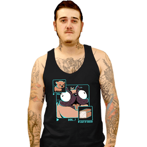 Shirts Tank Top, Unisex / Small / Black Dog Pig Bread