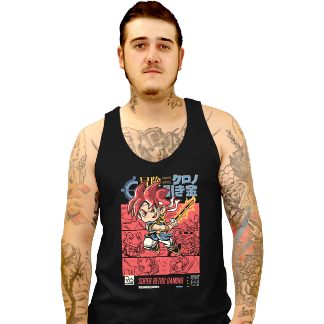 Daily_Deal_Shirts Tank Top, Unisex / Small / Black Chrono Adventure