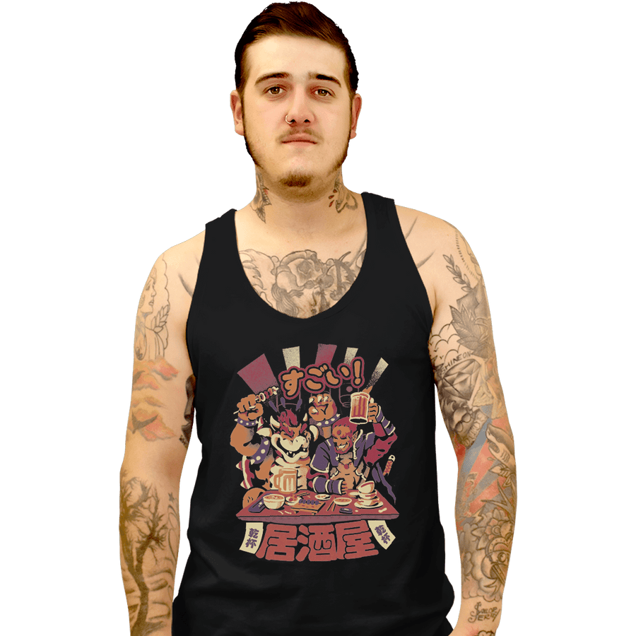 Shirts Tank Top, Unisex / Small / Black Villains Izakaya