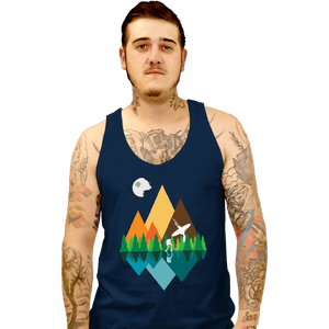 Secret_Shirts Tank Top, Unisex / Small / Navy The Forest View