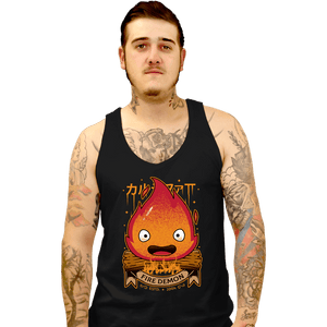 Shirts Tank Top, Unisex / Small / Black Fire Demon