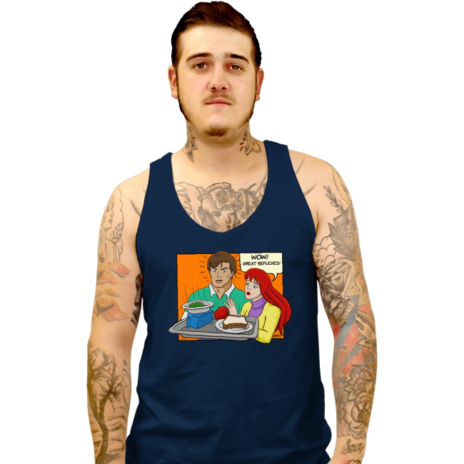 Daily_Deal_Shirts Tank Top, Unisex / Small / Navy Great Reflexes