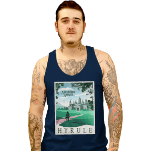 Shirts Tank Top, Unisex / Small / Navy Visit Hyrule
