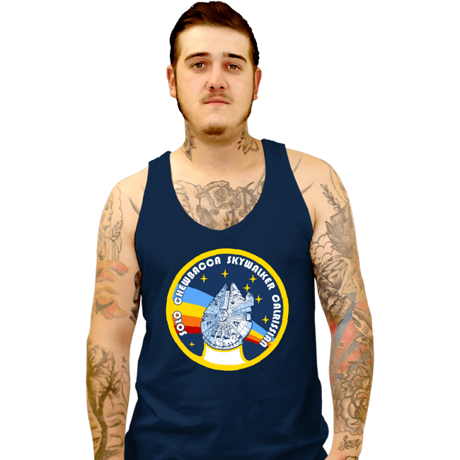 Shirts Tank Top, Unisex / Small / Navy Millenium Flight Program