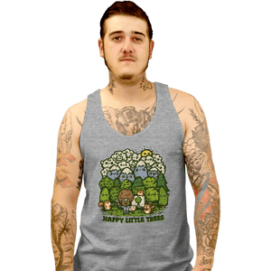 Daily_Deal_Shirts Tank Top, Unisex / Small / Sports Grey Happy Trees