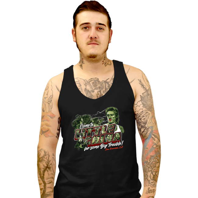 Daily_Deal_Shirts Tank Top, Unisex / Small / Black Come To Little China