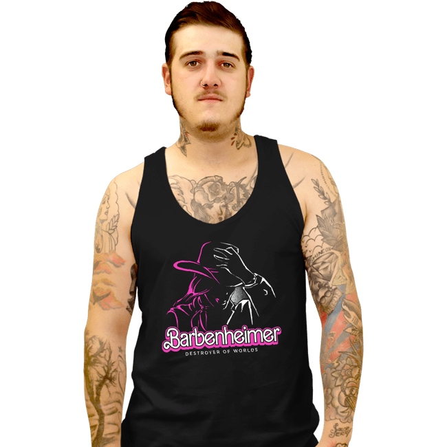 Daily_Deal_Shirts Tank Top, Unisex / Small / Black Barbenheimer