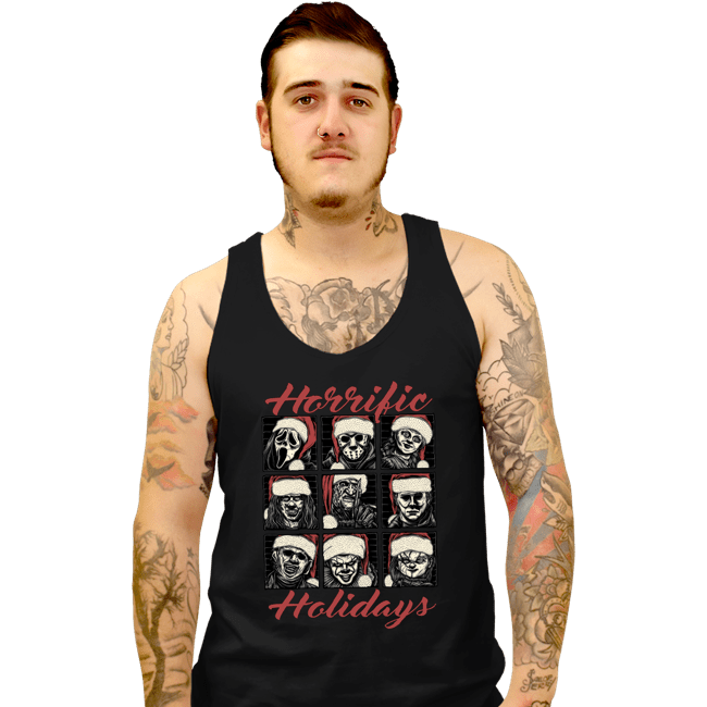 Daily_Deal_Shirts Tank Top, Unisex / Small / Black Horrific Holidays