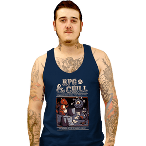 Secret_Shirts Tank Top, Unisex / Small / Navy RPG And Chill