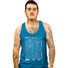 Load image into Gallery viewer, Shirts Tank Top, Unisex / Small / Sapphire RX-78-2 Blueprint
