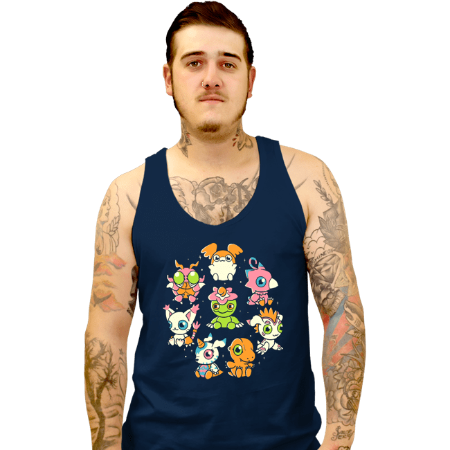 Secret_Shirts Tank Top, Unisex / Small / Navy Digi-Cute!