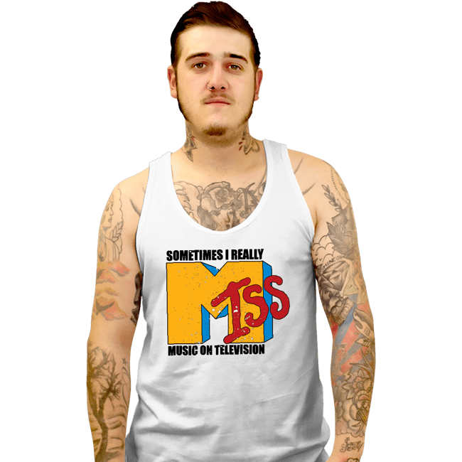 Secret_Shirts Tank Top, Unisex / Small / White I Miss Music