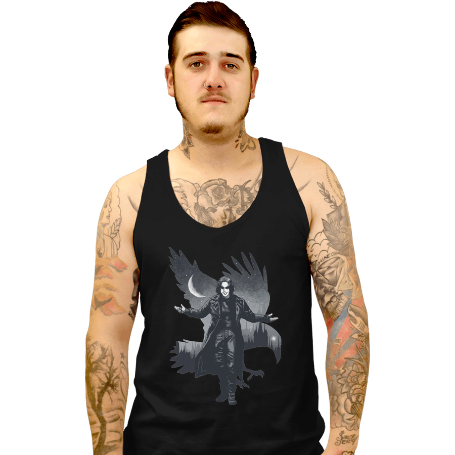 Shirts Tank Top, Unisex / Small / Black Crow City