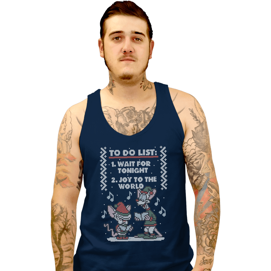 Shirts Tank Top, Unisex / Small / Navy Christmas List