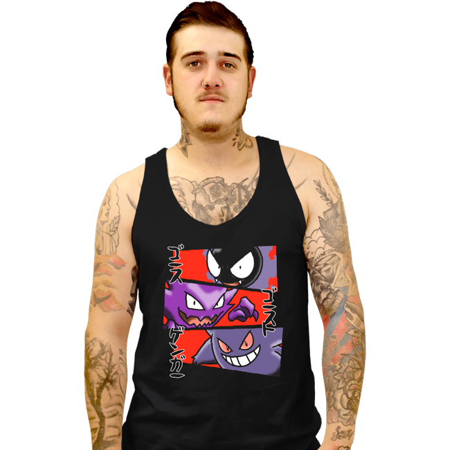 Shirts Tank Top, Unisex / Small / Black Kanto Ghosts