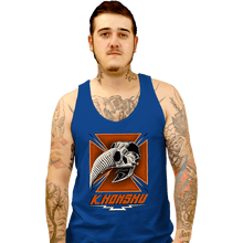 Load image into Gallery viewer, Daily_Deal_Shirts Tank Top, Unisex / Small / Royal Blue Konshu Skull
